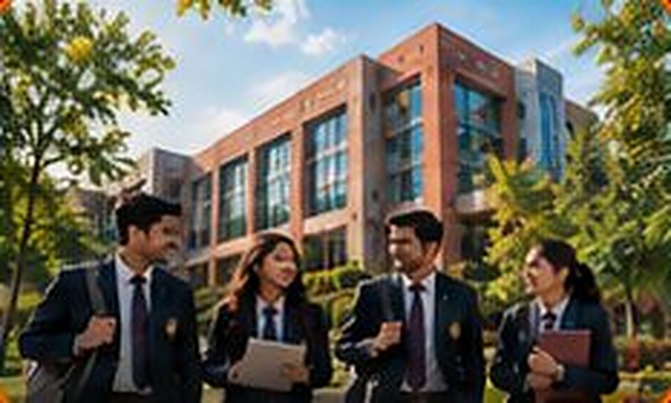 Amity University Patna campus with students