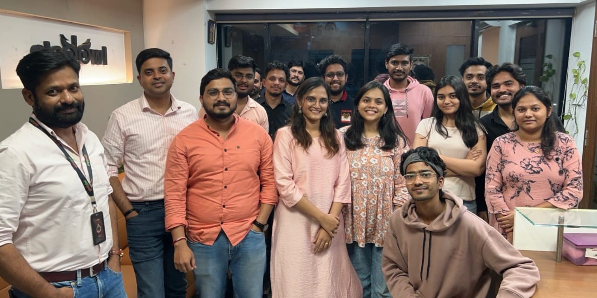 The Parliament together at the GladOwl office