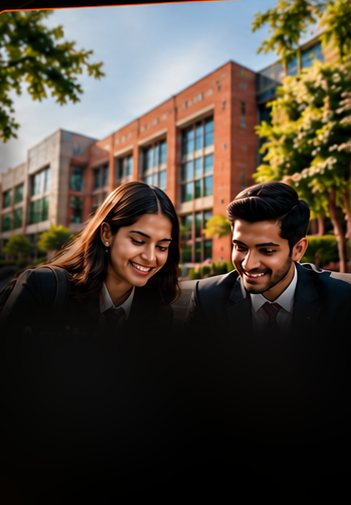 Amity University students on campus